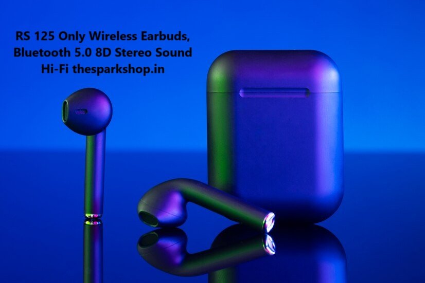 RS 125 Only Wireless Earbuds, Bluetooth 5.0 8D Stereo Sound Hi-Fi thesparkshop.in