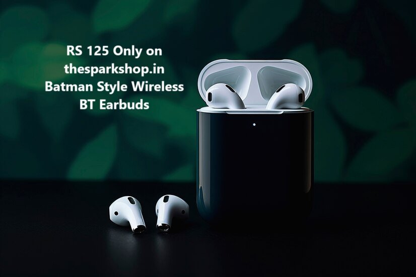 RS 125 Only on thesparkshop.in Batman Style Wireless BT Earbuds